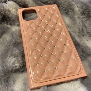 Pink cocomii quilted look phone case iPhone 11